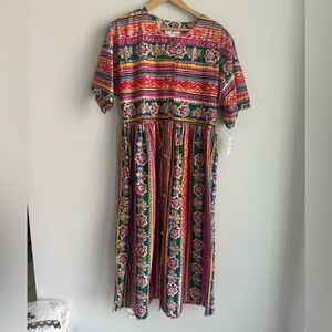 VINTAGE NWT Saks Fifth Ave dress Boho Fabulous!!